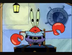 Mr. Krabs does the Robot