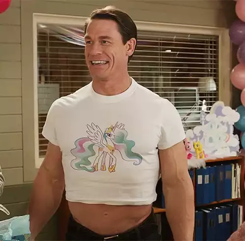 John Cena Smiling in My Little Pony Crop Top