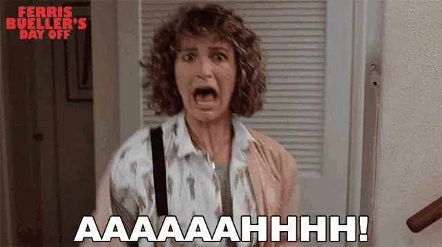 Jeanie Bueller's Frightened Scream