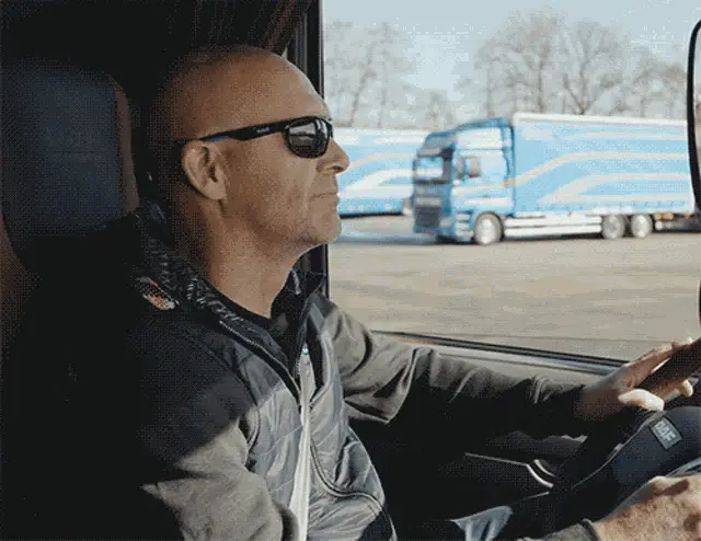 DAF Truck Driver Waving