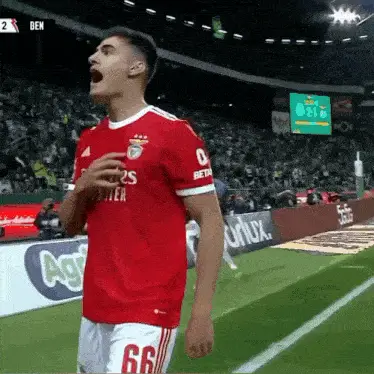 António Silva's Passionate Benfica Celebration