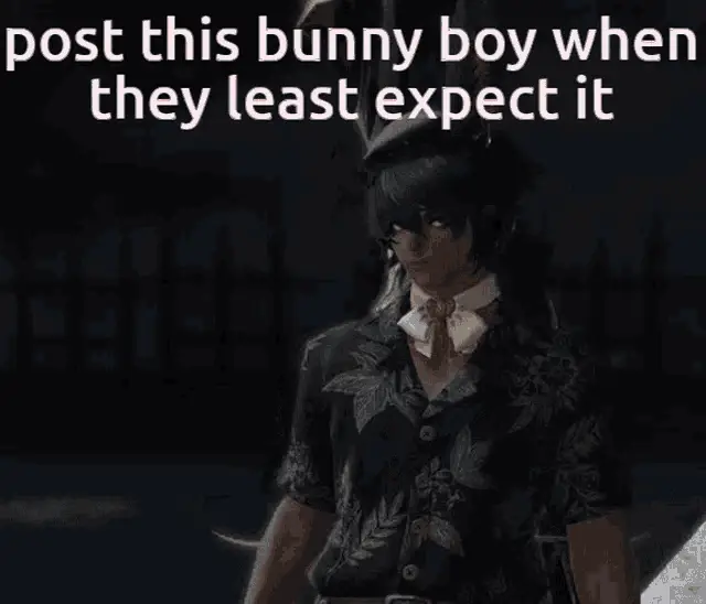 FFXIV Ann: Post This Bunny Boy Meme