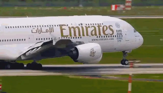 Emirates Airbus A380 Takeoff