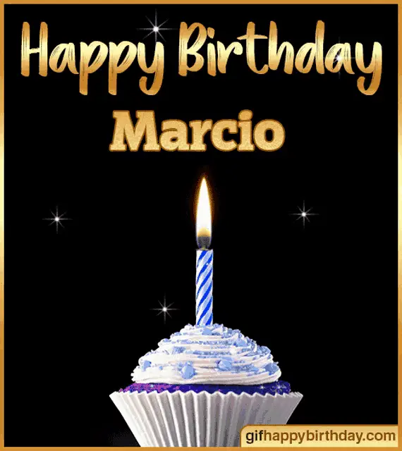 Happy Birthday Marcio Cupcake Card