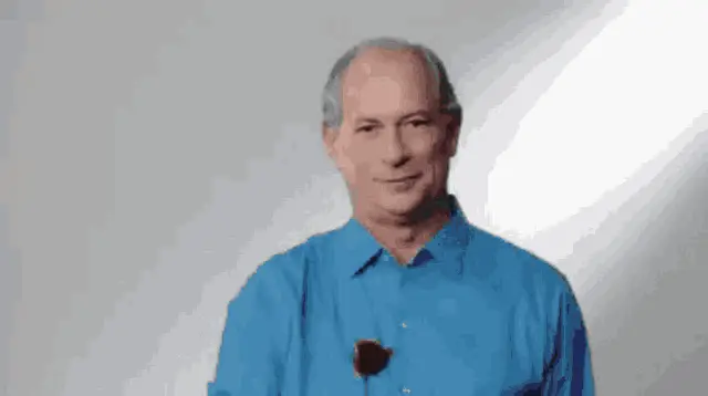 Ciro Gomes Holding a Rose