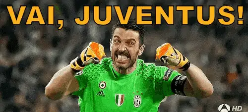 Gianluigi Buffon Celebrates: Vai, Juventus!