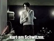 Am Schwitzen