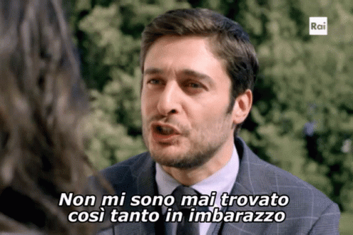 Lino Guanciale as Claudio Conforti: So Embarrassed