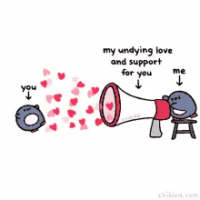 My Undying Love And Support Hearts