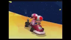 toad and toadette in mario kart