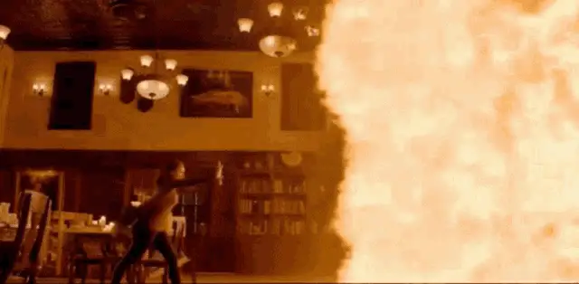 Bonnie Bennett Fire Scene