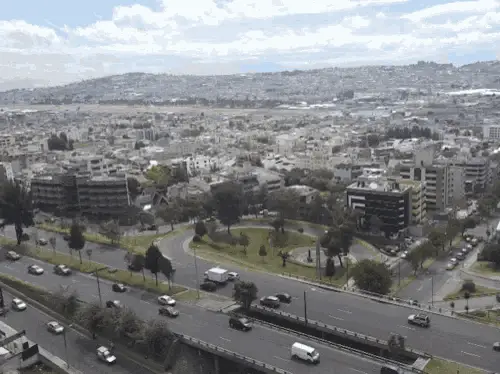 Quito, Ecuador: Aerial City View