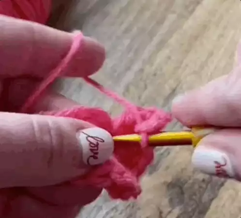 Crocheting a Pink Heart