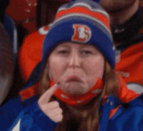 Sad Denver Broncos Fan Crying at Game – free GIF download | meme platform | memes GIF