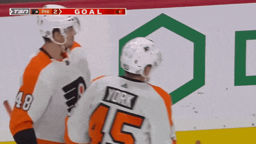 Philadelphia Flyers Cameron York After Goal