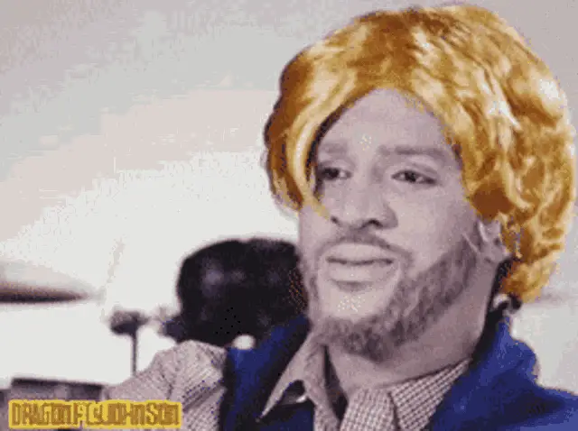 Daylyt Bradley in Yellow Wig
