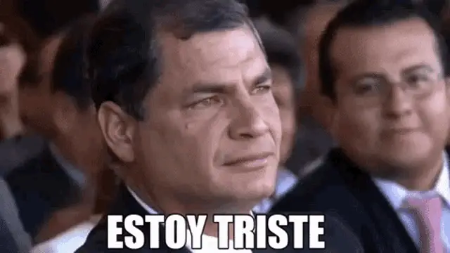 Rafael Correa Looking Sad