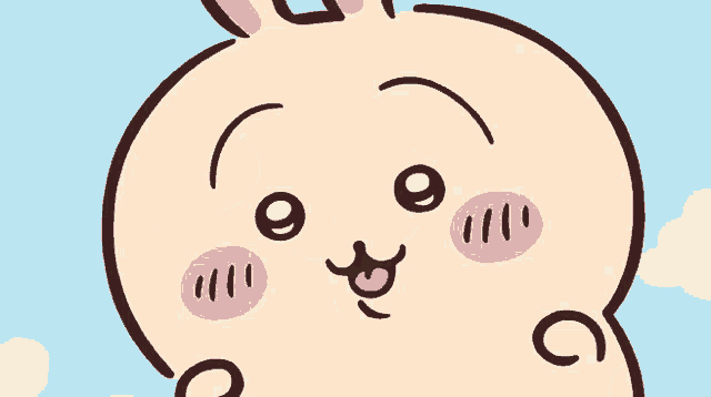 Cute Chiikawa Cartoon Character Close-Up