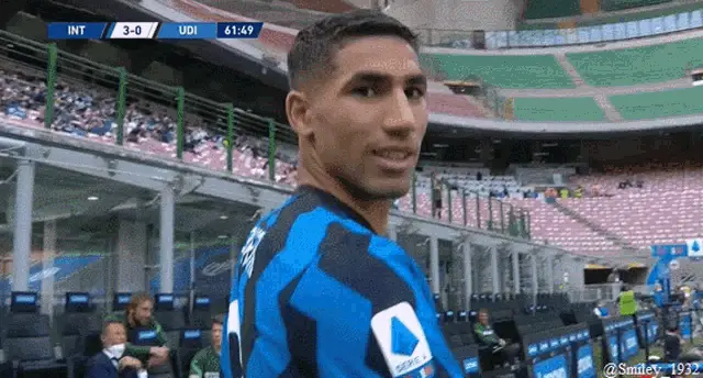 Achraf Hakimi's thumbs up for Inter Milan