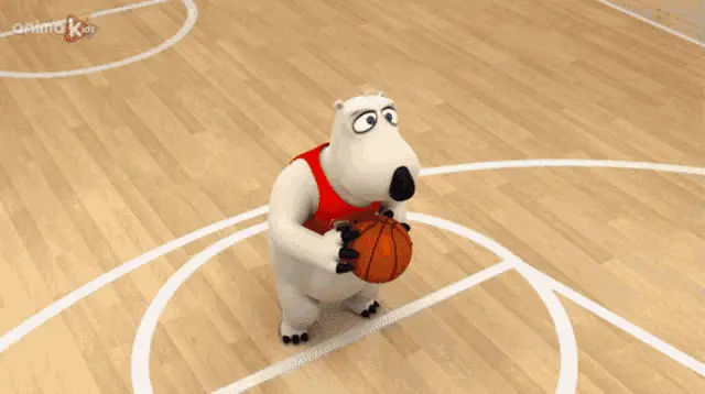 Bernard Bear's Olympic Basketball Shot