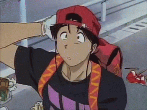 Kintarou from the anime 'Golden Boy' getting some money