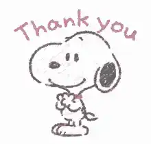 Snoopy's Heartfelt Thank You