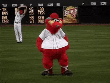 Cincinnati Reds Mascot Gapper Dancing