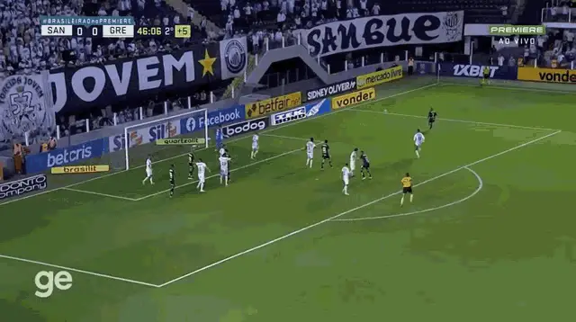 Gol de Wagner Leonardo para o Santos