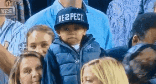 Young Boy's 'Respect' Hat Moment