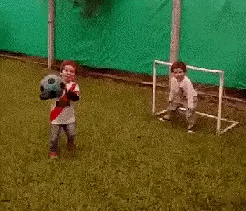 Kids' Funny Soccer Dive