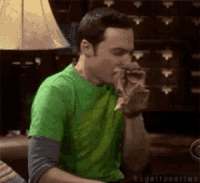 Sheldon Cooper Stressed in Big Bang Theory