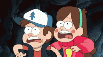 Gravity Falls: Dipper and Mabel Scared