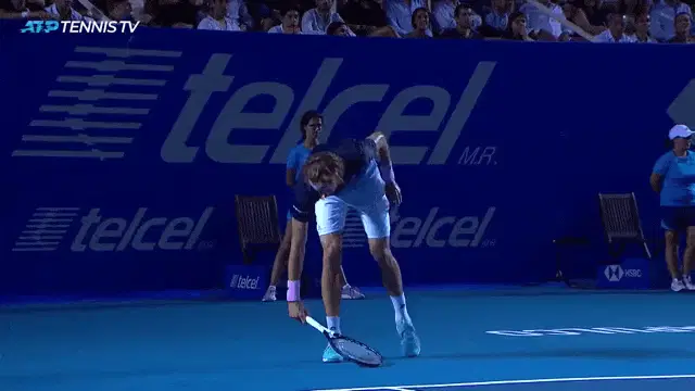 Zverev Breaks Racquet