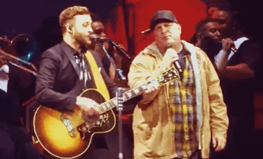 Justin Timberlake and Garth Brooks