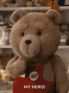 Ted's Sweet Kiss & Thumbs Up