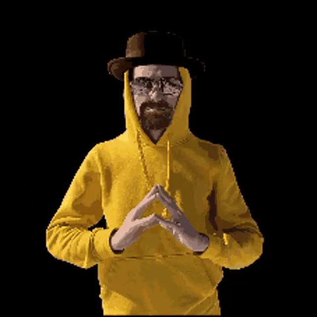 Jakub Bialy: Yellow Hoodie & Hat Style