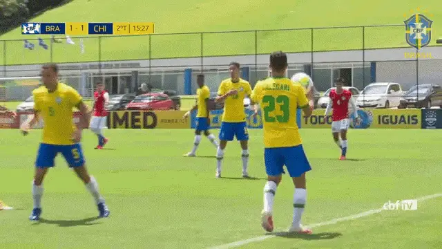 Brazil U20 Soccer Throw-In