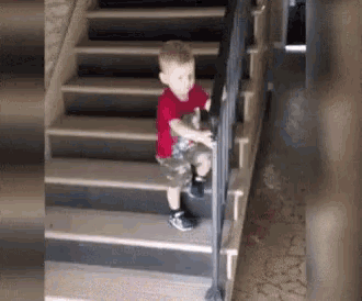 Toddler's Stair Fall Fail