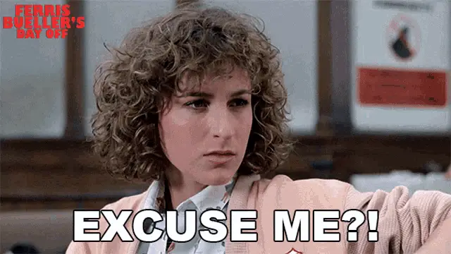 Jennifer Grey's 'Excuse Me?!' in Ferris Bueller