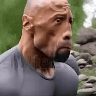 The Rock Dwayne Johnson Pretends to Eat a Rock