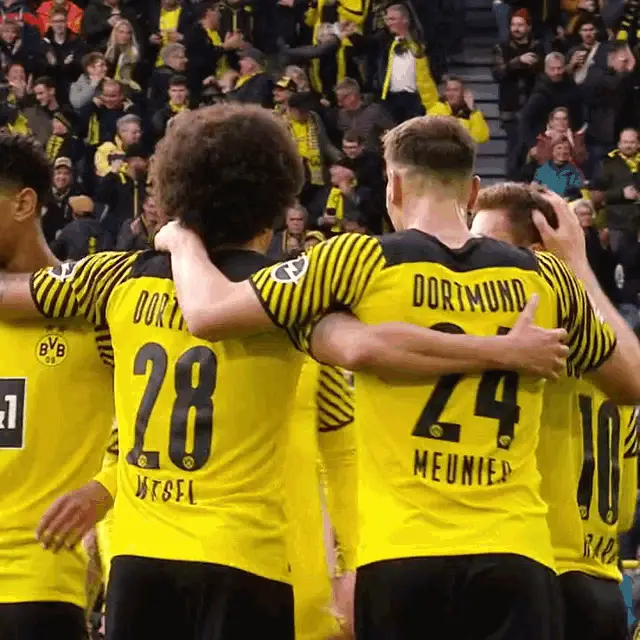 Jude Bellingham Celebrates with Borussia Dortmund