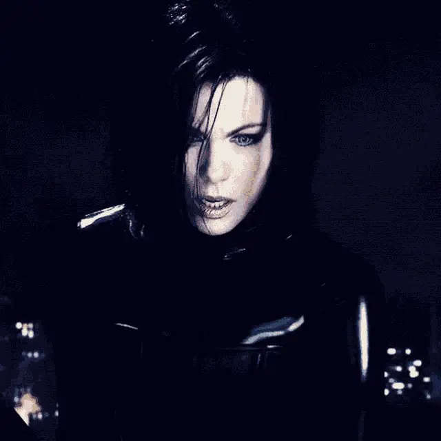 Kate Beckinsale as Selene in Underworld