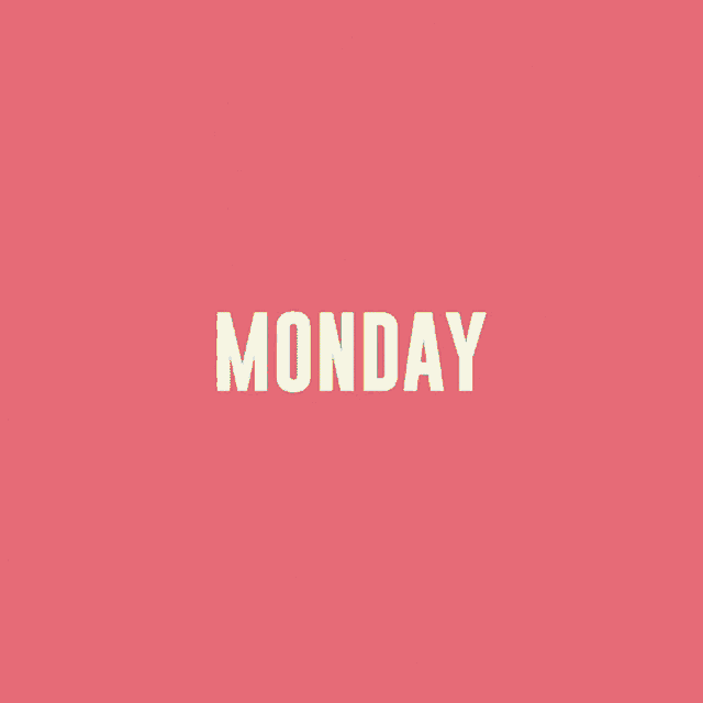 Colorful Happy Monday Text Animation