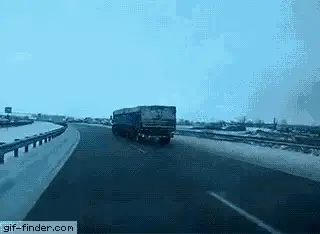 Kobold Motorista: Truck Accident on Icy Road