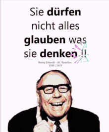 Heinz Erhardt: Denken Sie nicht alles!