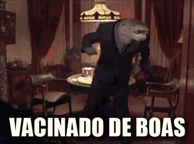 Vaccinated Crocodile Man Dancing