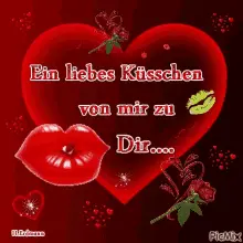 Liebe Ein Liebes Kusschen Von Mir Zu Dir