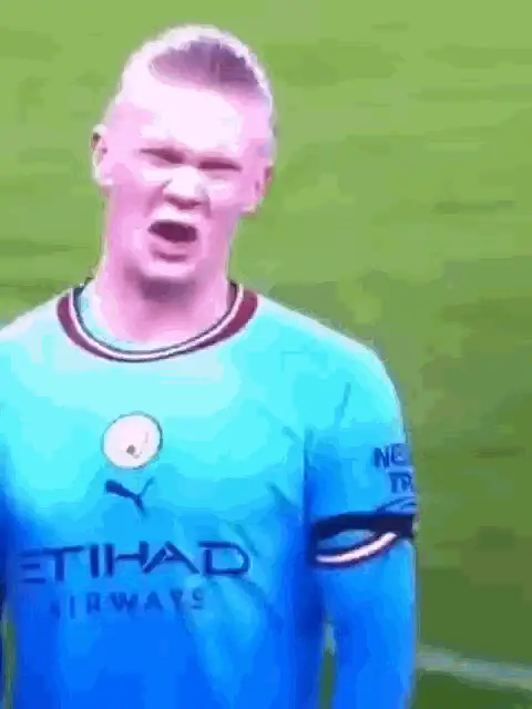 Haaland's Funny Mimicking Face