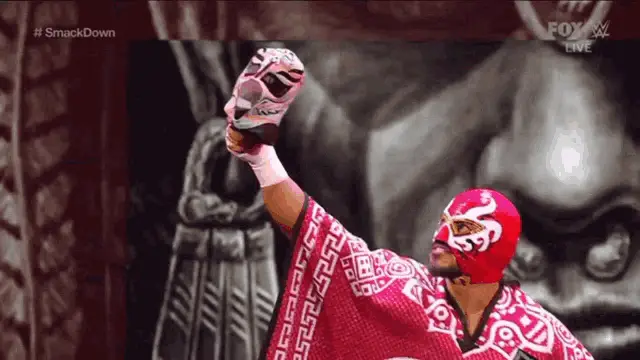 Santos Escobar Entrance with Rey Mysterio's Mask
