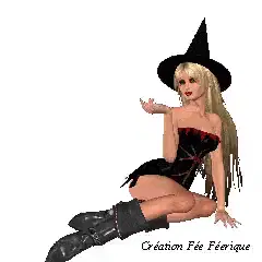 Gif Animé ** happy halloween ** création de la fée féerique